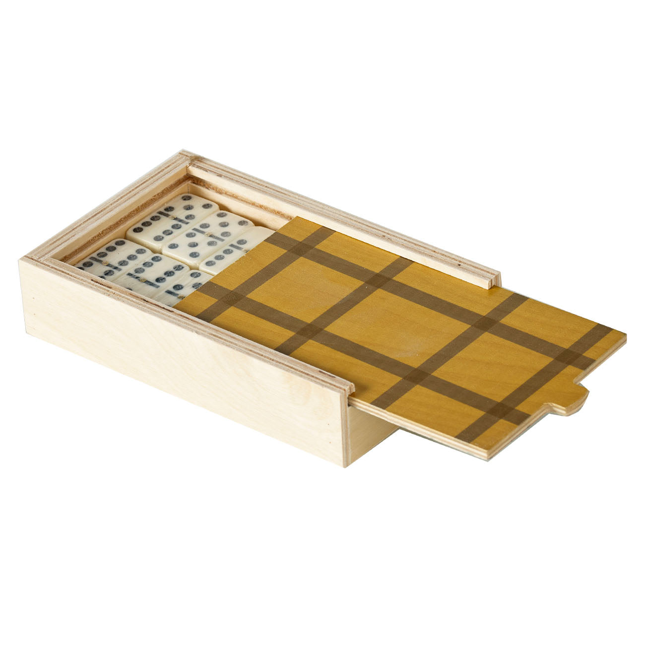 grid mustard domino set
