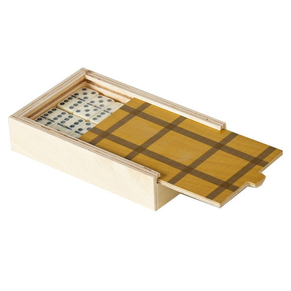 grid mustard domino set