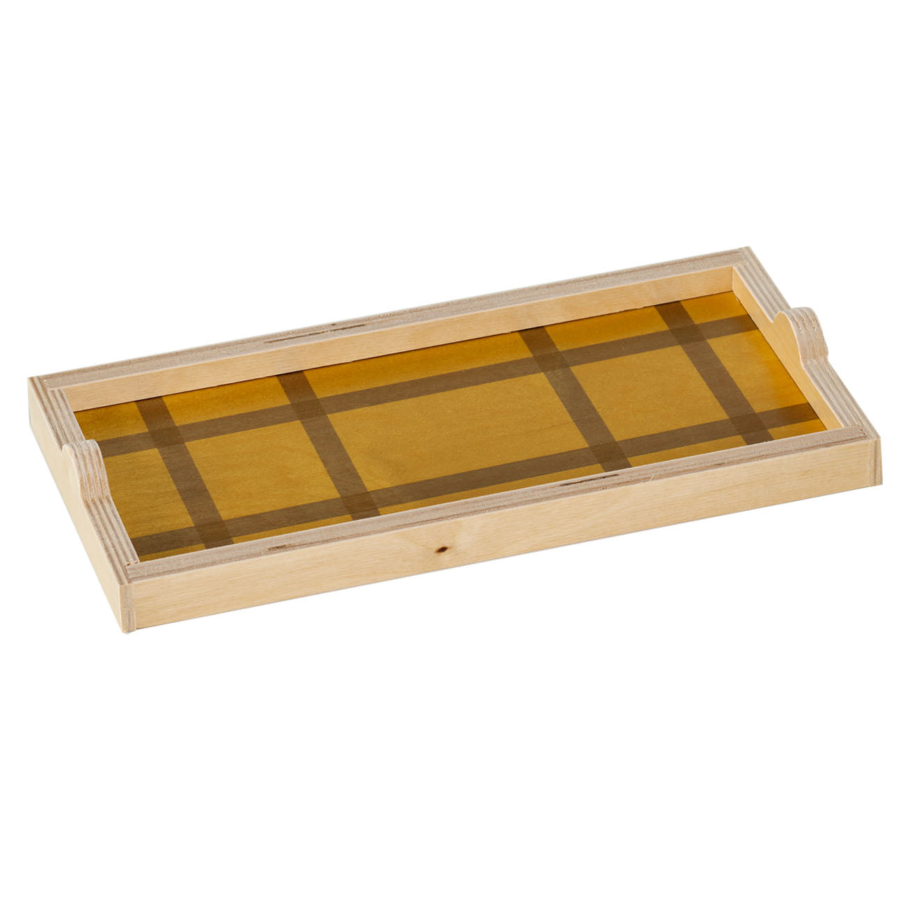 grid mustard mini tray