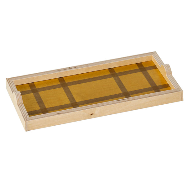grid mustard mini tray