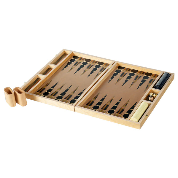 Marion tan tabletop backgammon set