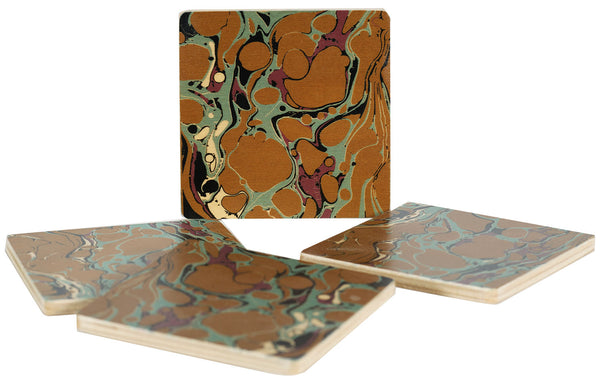 olio copper coasters, set of four