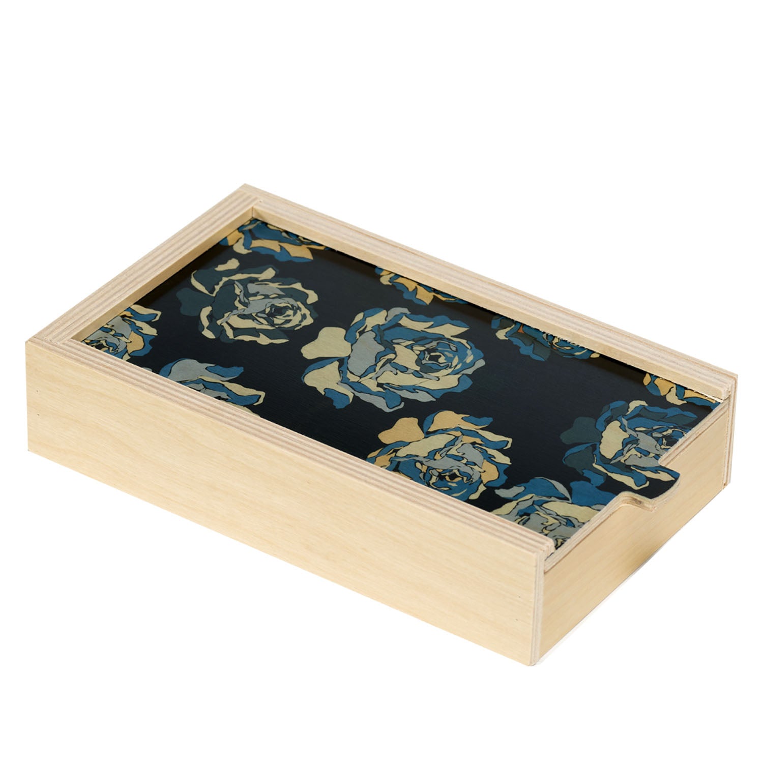 Rose Blue Domino Set