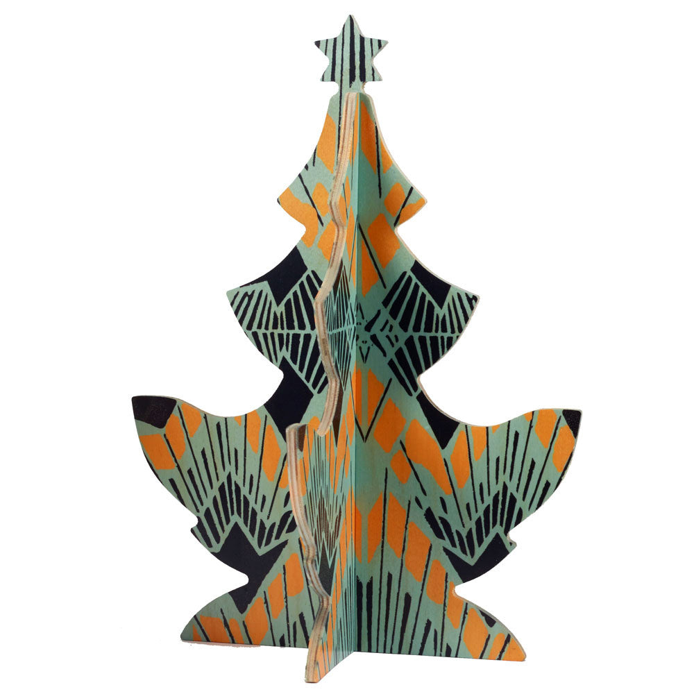 deco christmas tree table topper