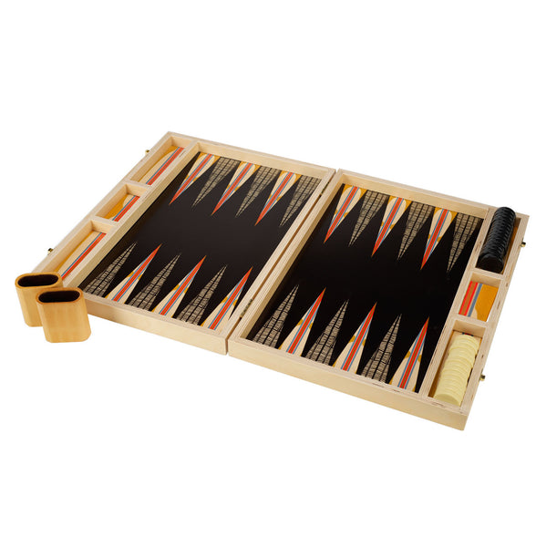 hitchcock yellow tabletop backgammon set
