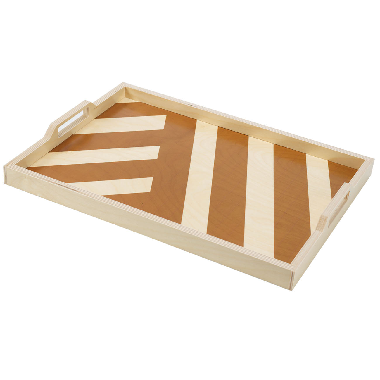 olive stripe serving tray