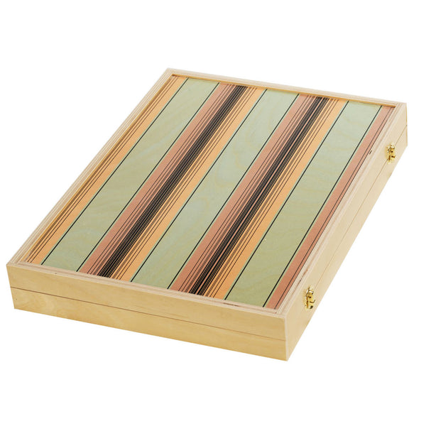 Adam seafoam tabletop backgammon set