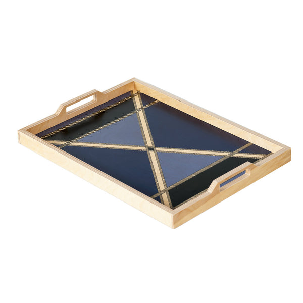 Wallis navy serving tray