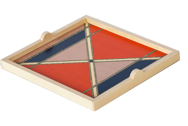 Wallis tangerine square tray