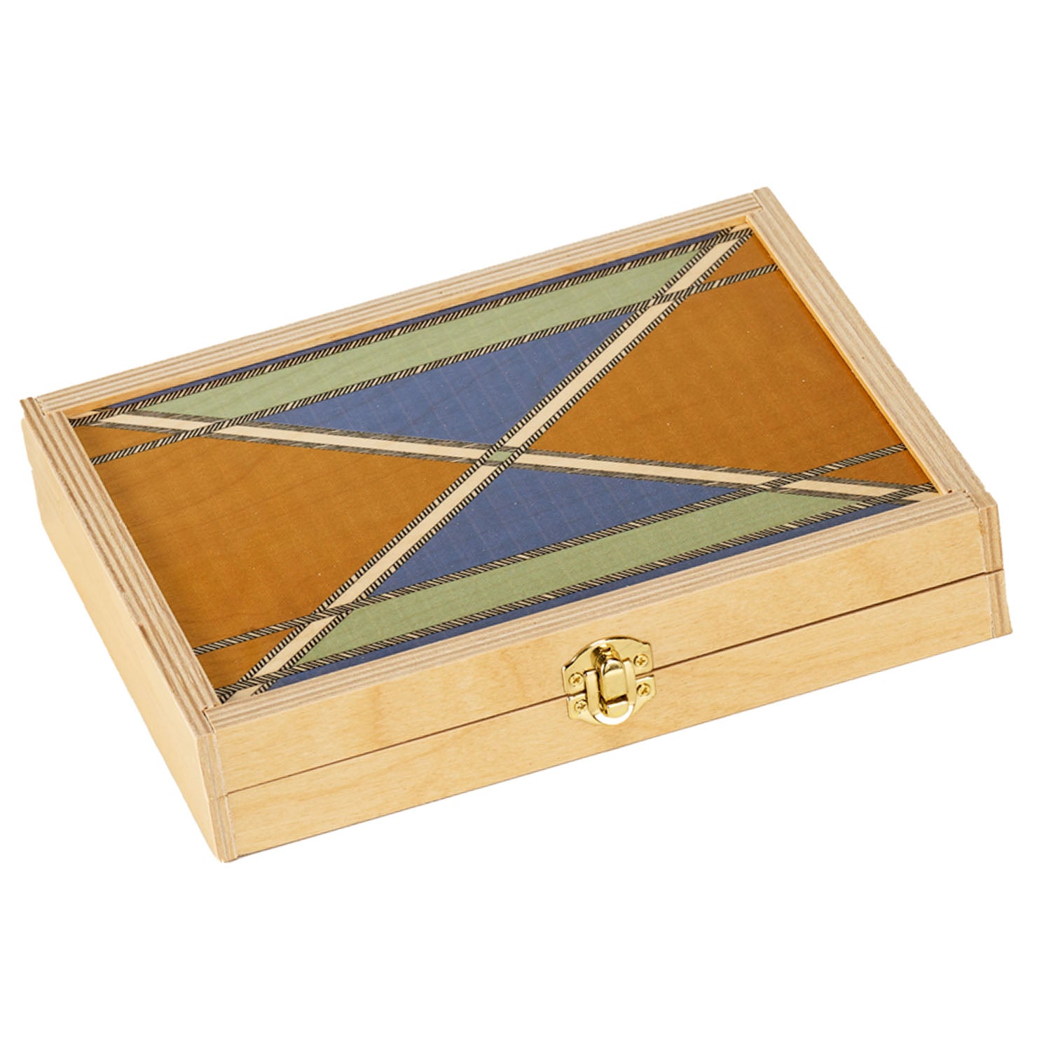 Wallis mustard travel backgammon set