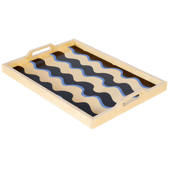 Wavy Periwinkle Serving Tray