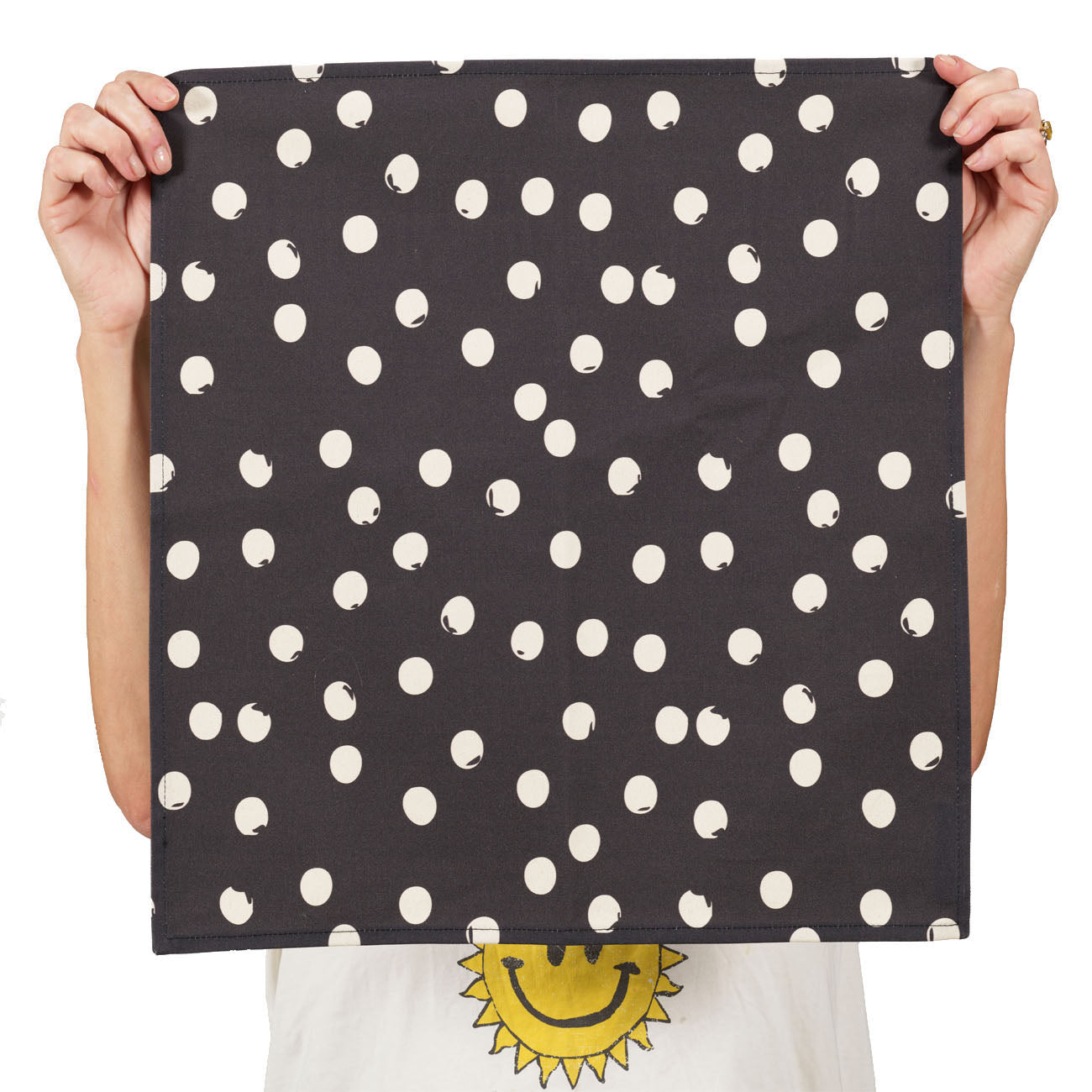 polka dot 100% cotton napkins, set of two