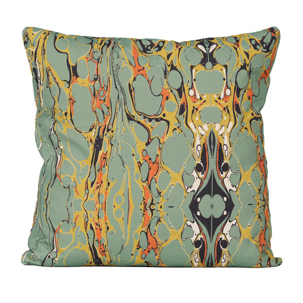 olio sage square pillow