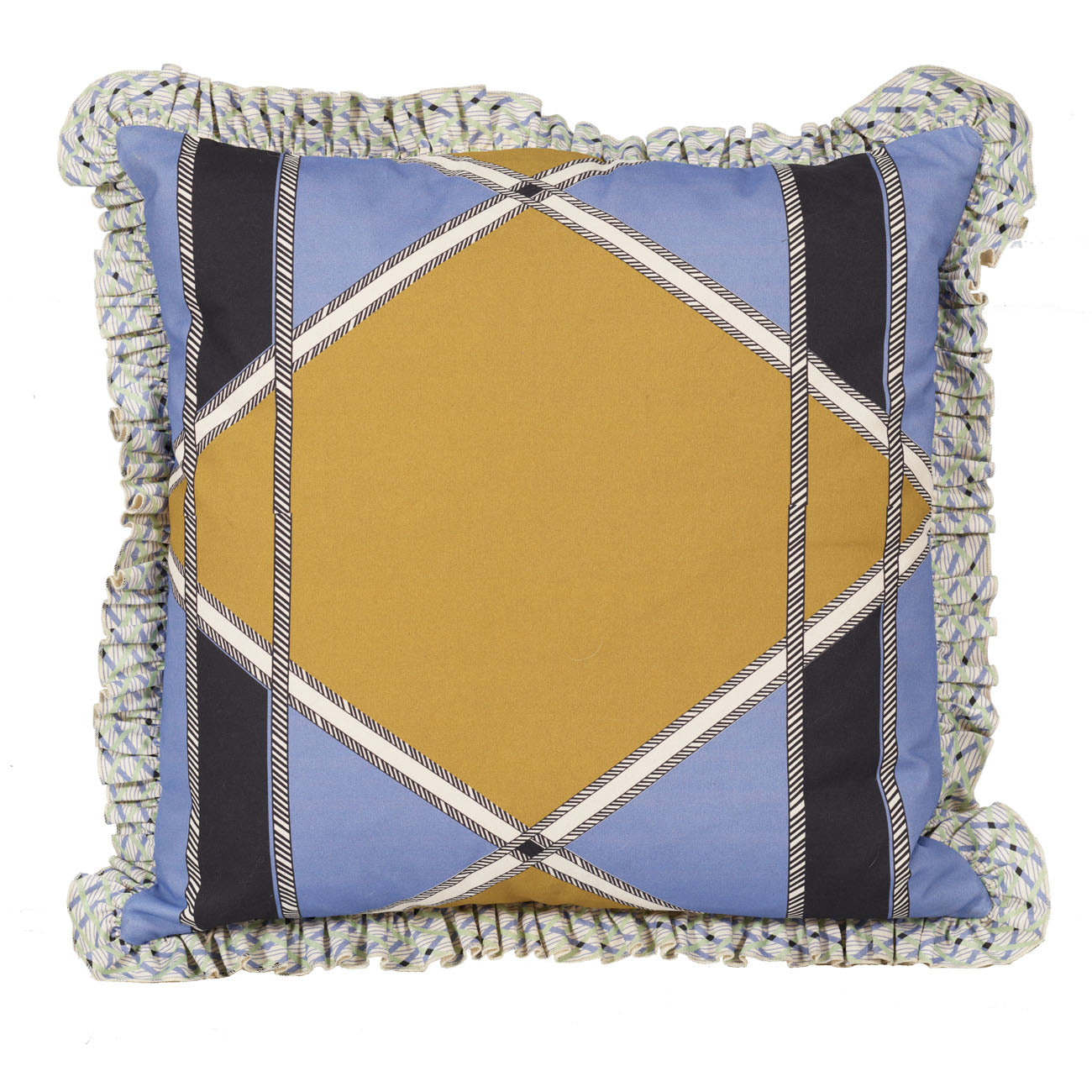 Wallis ruffle square pillow