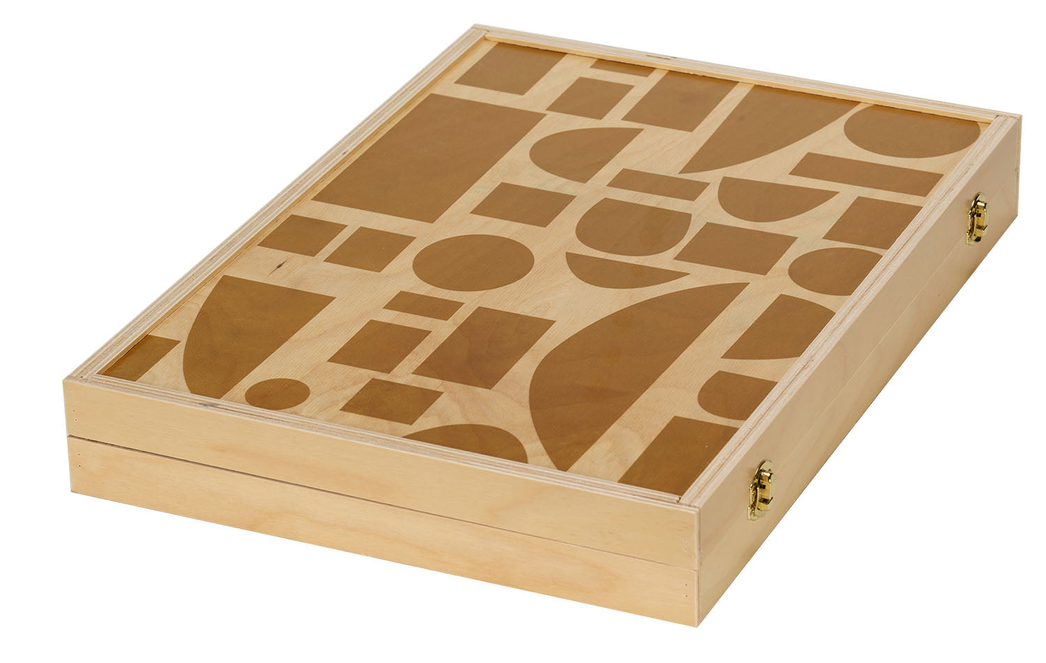 Blocks mustard tabletop backgammon set