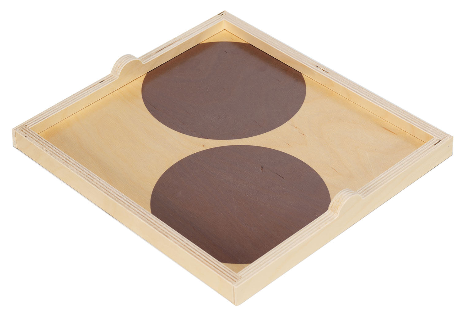 Grey dot square tray