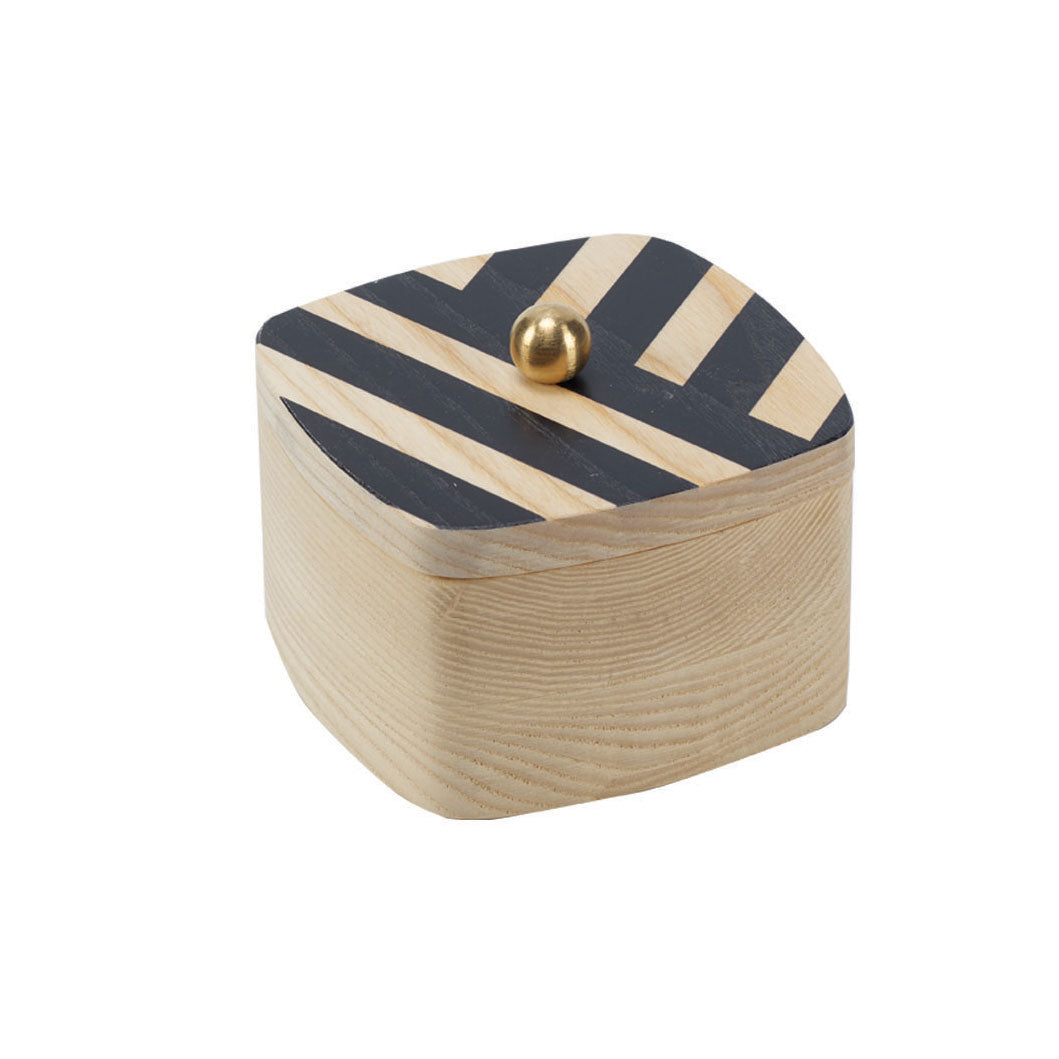 black stripe solid ash accent box