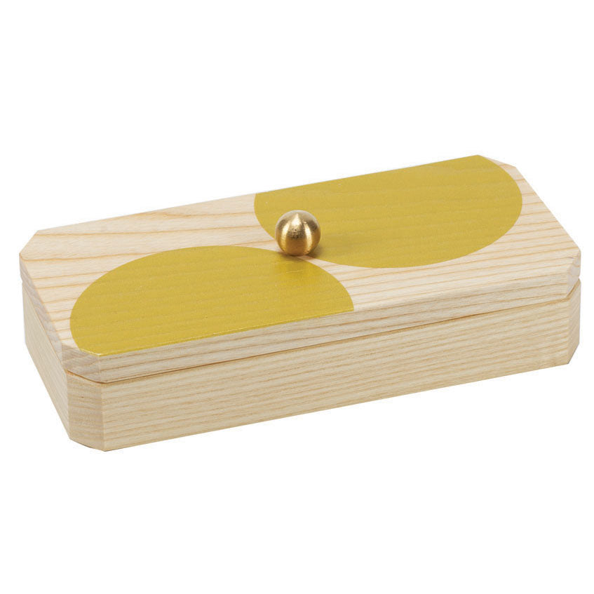 yellow dot solid ash accent box