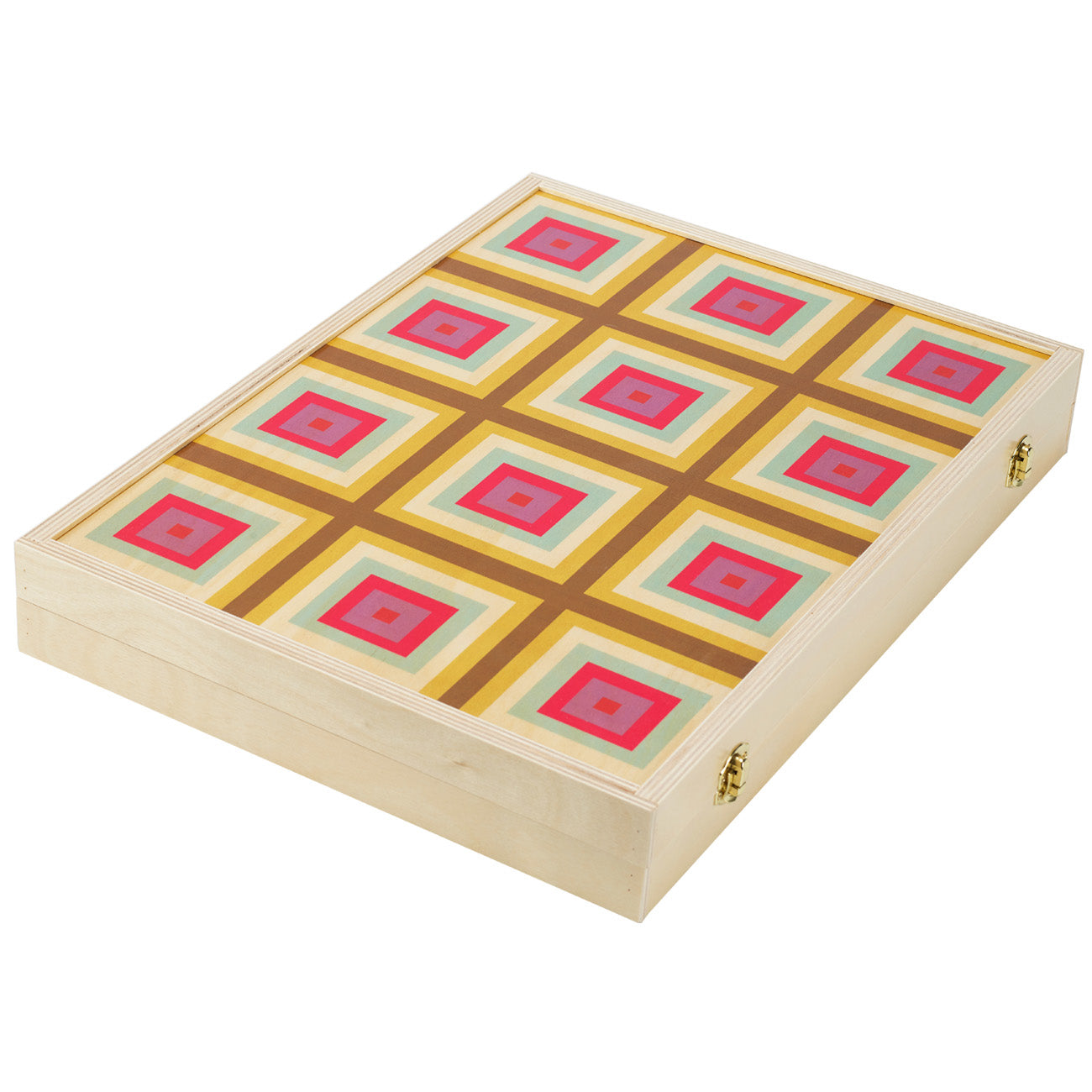 squaresville yellow tabletop backgammon