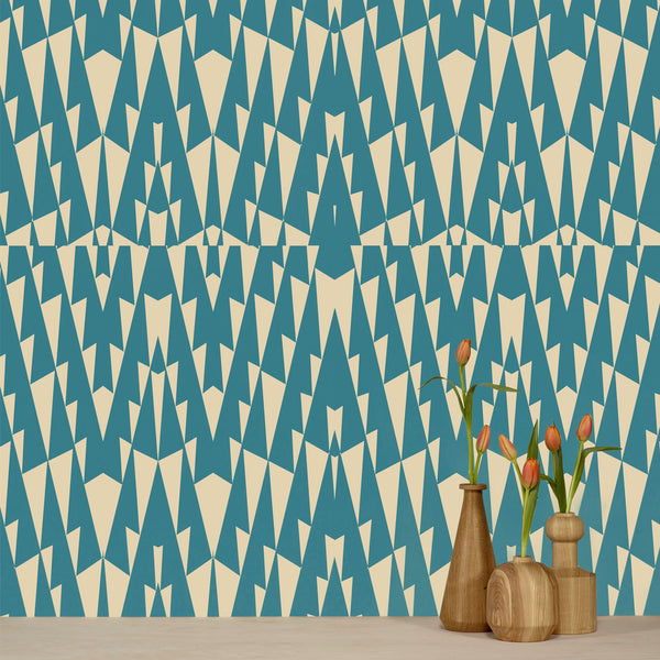triangle wallpaper - azure