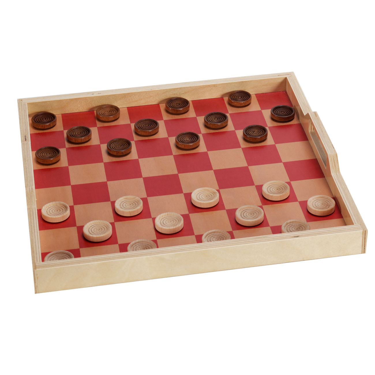 Checker Serving Tray Game Set - Sherbet
