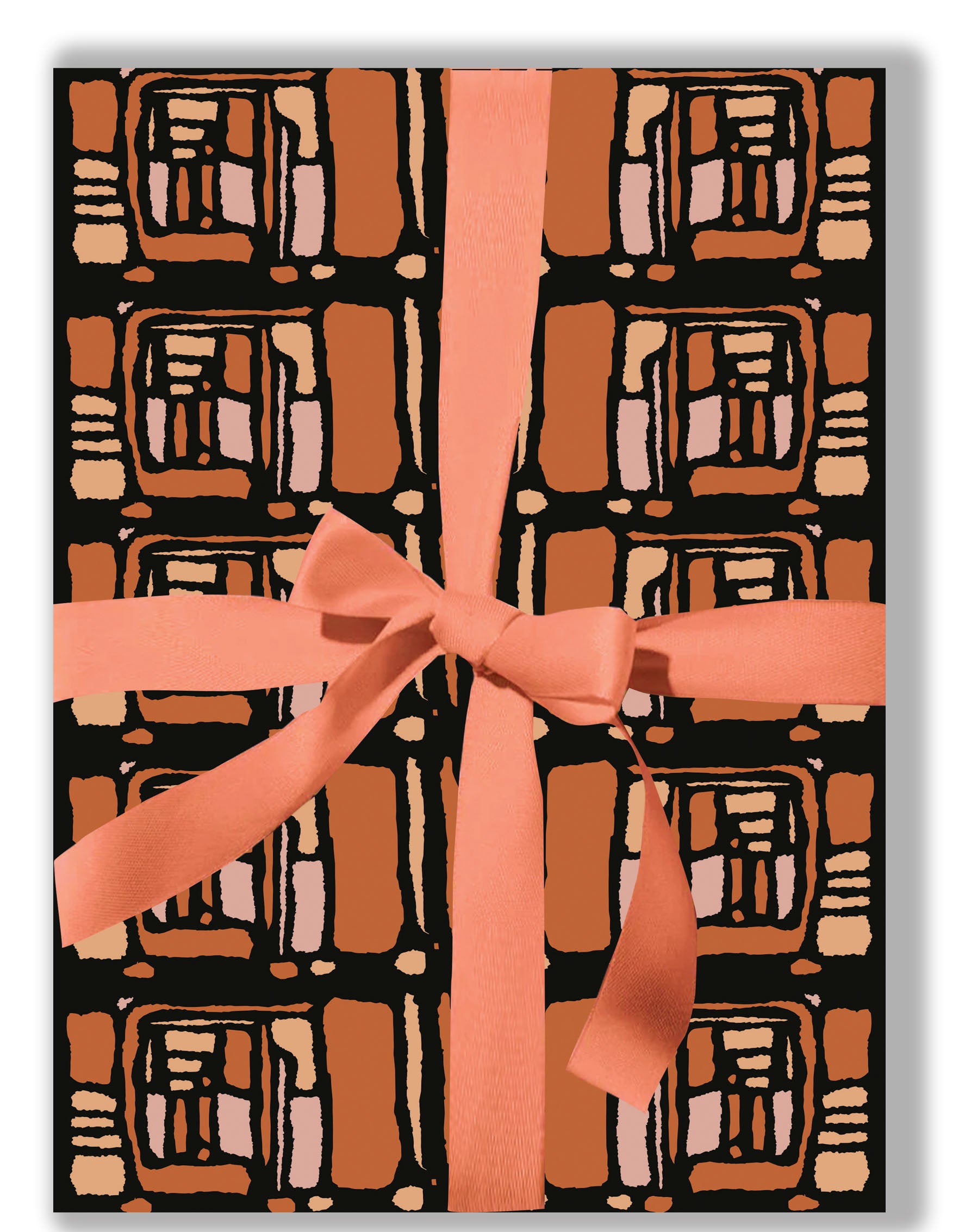 Rue tangerine wrapping paper