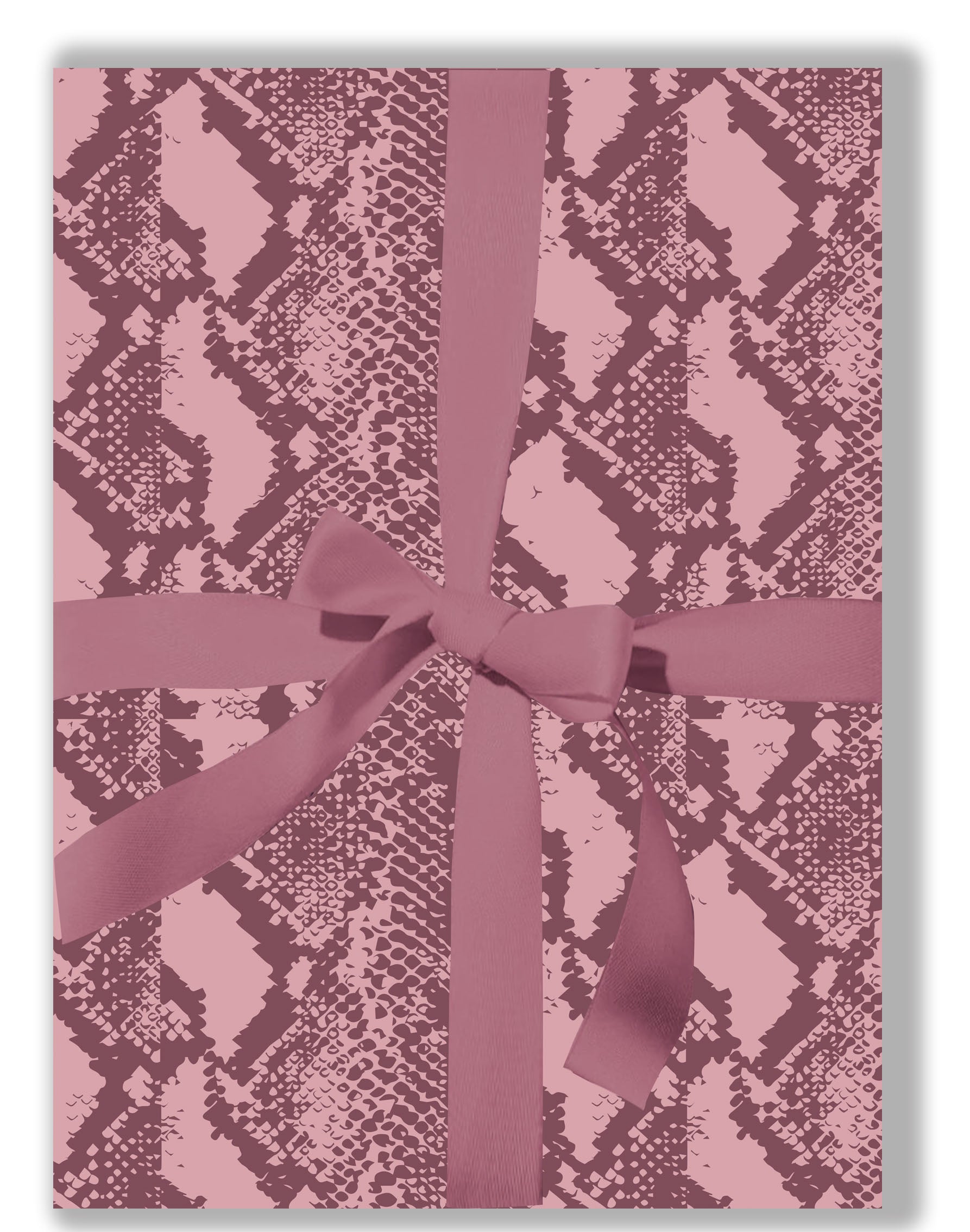 Snakeskin mauve wrapping paper