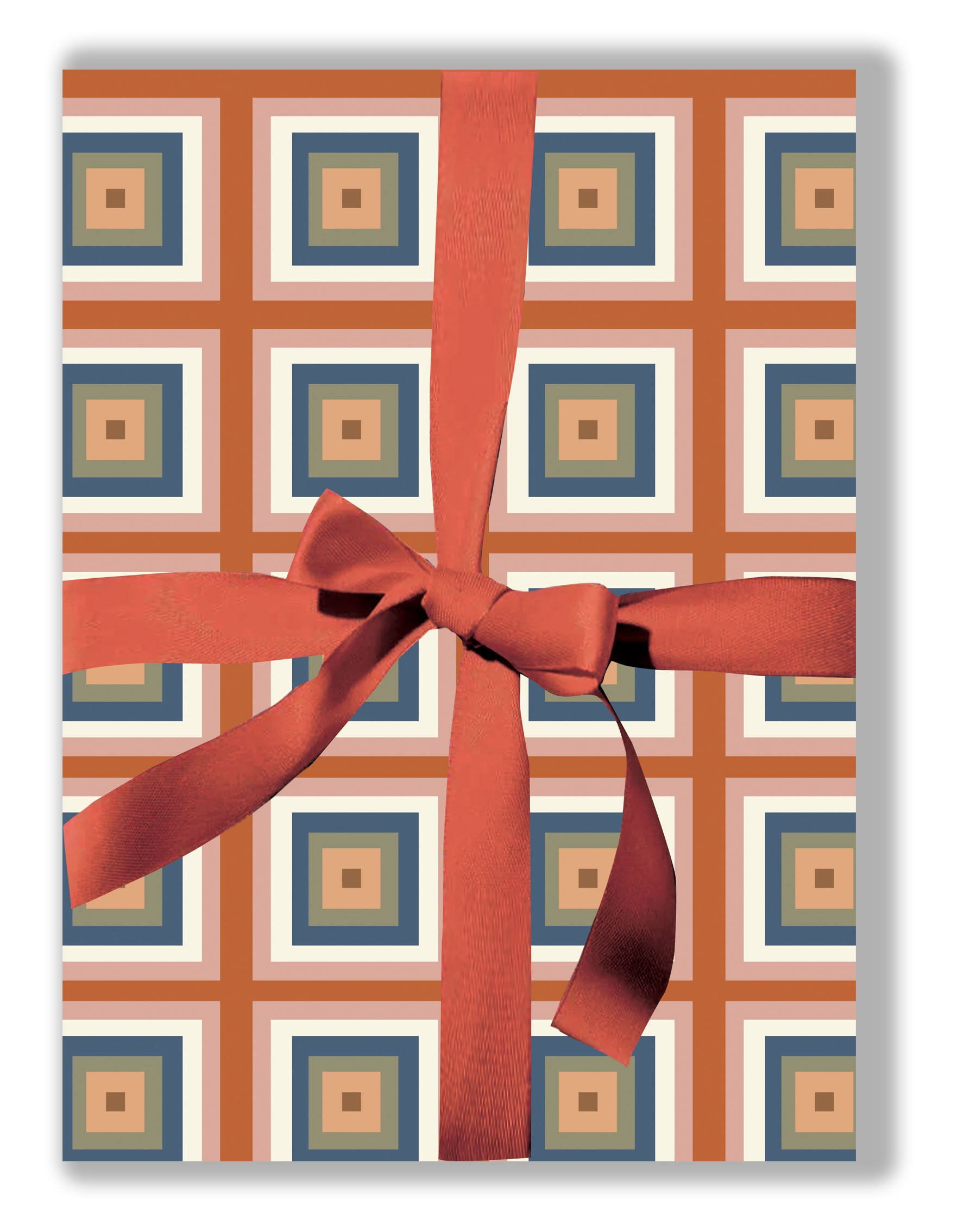 Squaresville wrapping paper